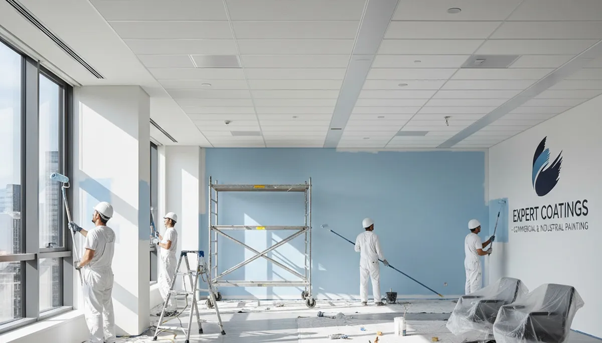 Commercial painting crew applying durable exterior coatings in Portland, OR
