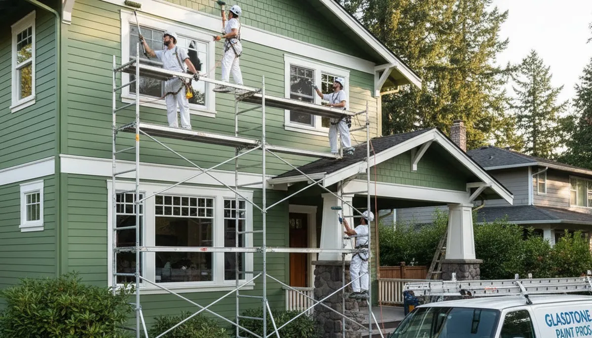 Exterior painting crew serving Portland, OR for residential and commercial home painting services