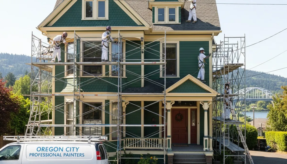 Exterior house painting service in Portland, OR by a professional painting company